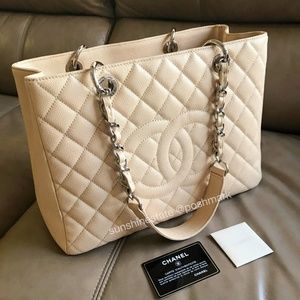 CHANEL Caviar Quilted Grand Shopping Tote GST Bag